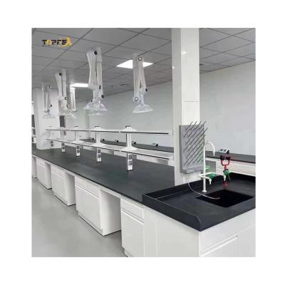 China Chemical Resistant Lab Island Bench Lockable Drawers Professional And Durable Furniture for sale