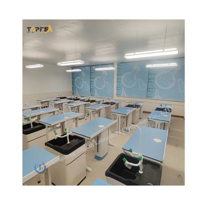 China Mobiliário de laboratório de física personalizado para pintura de revestimento em pó escolar / laboratorial à venda