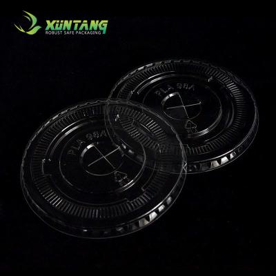 China 70mm PLA Compostable Coffee Cup Lids Biodegradable for sale