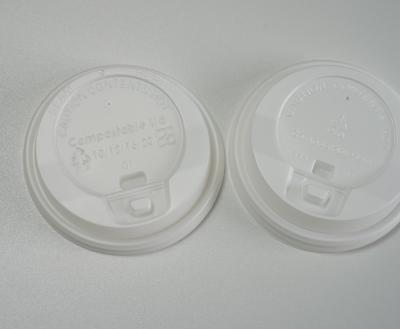 China White Flat Hot Cup Lid for sale