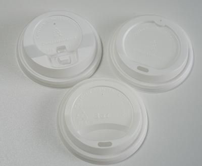 China 90mm Hot Cup PLA Lids Disposable Biodegradable Compostable for sale