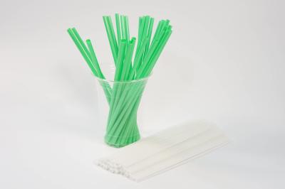 China Bioplastic 100% Biodegradable PLA Straws 7mmx210mm for sale
