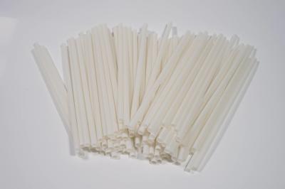 China Restaurants Biodegradable PLA Straws , 5x210mm Compostable Bendy Straws for sale