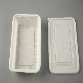 China 650ml Biodegradable Disposable Cutlery 22oz With Lid Lunch Box for sale