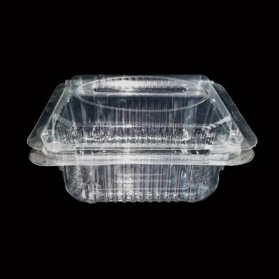 China Food Grade Eco-friendly Clear Disposable Plastic Tray Containers For Fruit Vegetable Blister Transparent Pet Tray for sale
