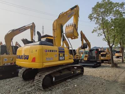 Chine 16500 kg PC160-7 Komatsu Excavateur Komatsu d'occasion Excavateur hydraulique 16 tonnes à vendre