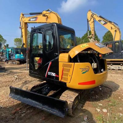 China Sany75C Used Hydraulic Second Hand Mini Digger 7 Ton Mini Used Crawler Excavator for sale
