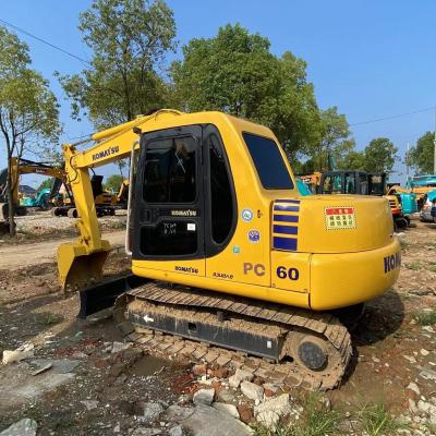 China Komatsu PC60 6T Crawler  Hydraulic Excavator Machine W/0.25m3 Bucket Capacity for sale