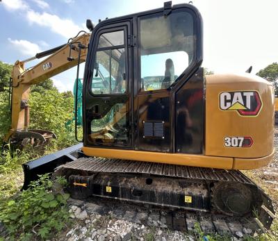 China CAT307E Used CAT Excavators 0.33m3 Bucket 7240mm Height for sale