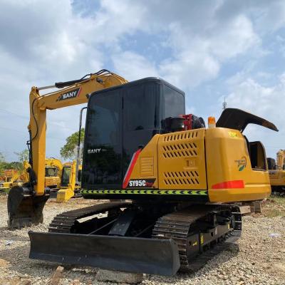 Chine 9185kg Sany SY95C Excavateurs à voie utilisés Système hydraulique Sany Excavateur hydraulique à vendre