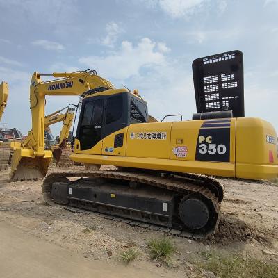 China 1.3m3 Buquete Equipamento usado de escavadeira 173KW 35000kg Komatsu 350 Excavator à venda