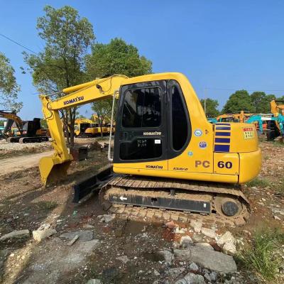 Chine Excavateur de 6 tonnes utilisé Komatsu PC60 Mini Crawler Excavator Japon Original à vendre
