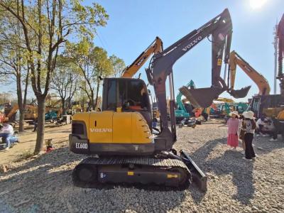 China EC60D Excavadora Volvo usada con profundidad máxima de excavación de 3800 mm y radio máximo de excavación de 6115 mm en venta