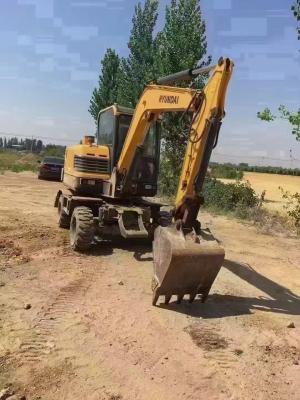 China Second Hand Hyundai 60WVS Excavator Original Out Paint Low Working Hours for sale