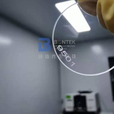 China piezo Oblate 4inch 0.5mm mit entworfenen geschnittenen Winkeln und Ausbreitungs-Richtung zu verkaufen