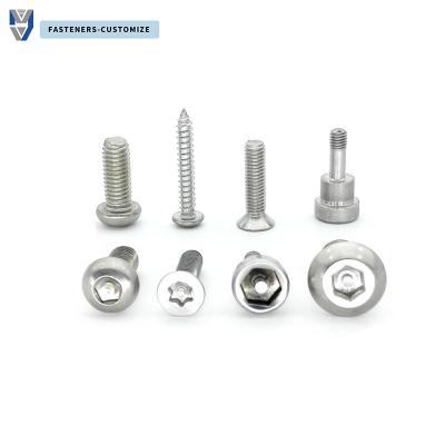 China Car License Plate Anti Theft Screw Nuts Bike 316 Stainless Steel Fasteners 3/4