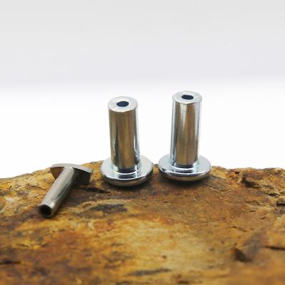 China Cold Forging Stainless Steel Customized Rivet DIN Standard Semi Hollow Rivets for sale