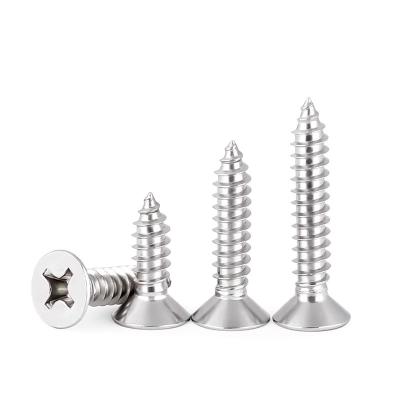 China Stainless Steel Flat Head Self Drilling Screws, , Cross Recessed Countersunk Head Self Drilling Screws with Self Tapping for sale