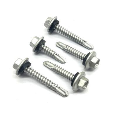 China Self-Drilling Screws/Unslotted/Hex Washer Head/Steel/Zinc/Bon for sale