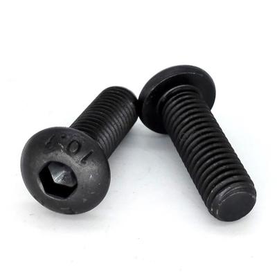 China Hex Socket Button Head Cap Bolts Screws Alloy Steel Black for sale