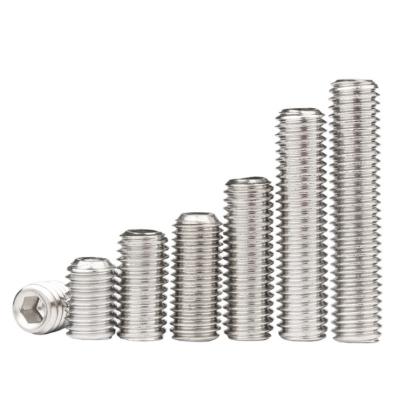China Socket Cap Set Screws Cup Point Hex Headless Grub Screw 304 Stainless Steel Allen Knobs for sale