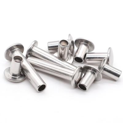 China Flat Head Aluminum Hollow Rivet semi tubular rivet for sale