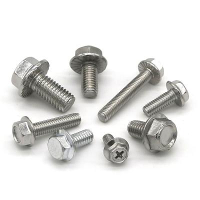 China Toothed flange knurled hexagon head bolt for sale
