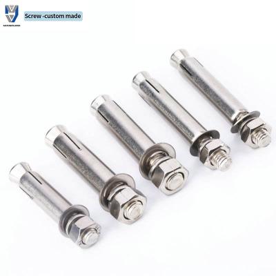 China Stainless Steel Expansion Bolt External Hex Expansion Screw Bolt Sleeve Anchor，Pool Safety Cover Expansion Bolts，for Con for sale