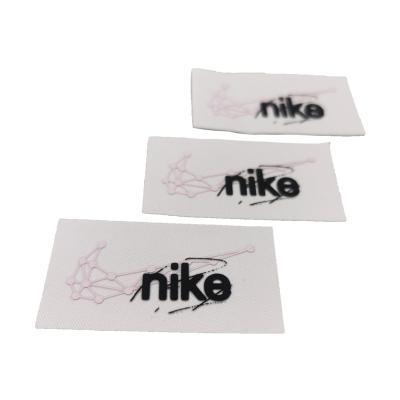 China 3D Rubber Printed Garment Labels Custom Logo Pattern Rectangle à venda