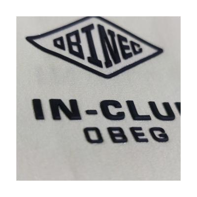 China Fashion Shoe Heat Transfer Clothing Labels High Density Custom Logo Rubber Label for sale