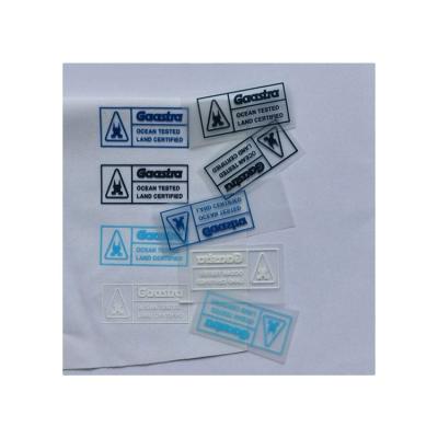 China Rubber Label 3D Logo Badge Sustainable Heat Press Transfer Tag for sale