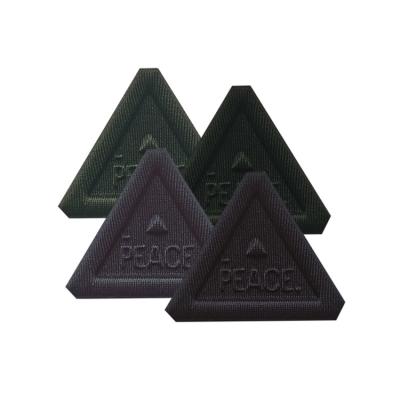 China Viable 3D Logo Patch Embossed Silicone Soft Rubber High Frequency Badge Label for sale