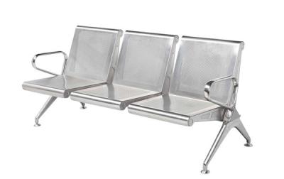 China Silla de acero inoxidable sillas/3 del aeropuerto de Seater de la sala de espera SS201 en venta