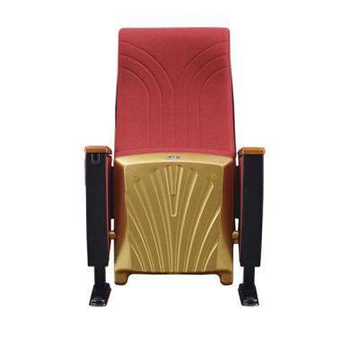 China A parte traseira ISO14001 da tampa do ouro certificou o tamanho padrão de dobramento das cadeiras do auditório à venda