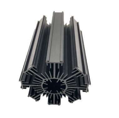 China 6063 T5 Aluminum Extrusion Profiles Heatsink For Windows And Doors for sale