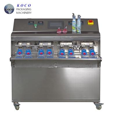 China Máquina de enchimento de suco semiautomática de aço inoxidável PLC e tela sensível ao toque à venda