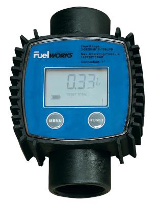 China Urea / DEF Transfer Tubine Digital Meter With 3-26GPM / 10-100 Liter Flow Rate for sale
