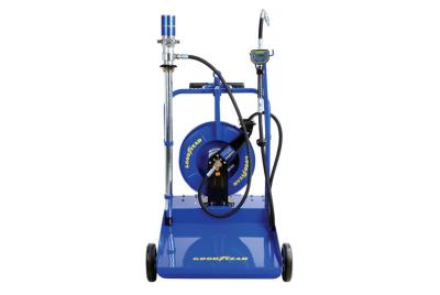 China Goodyear Industrial 3:1 Mobile Oil Pump Kit w/Hose Reel for 400lb Drums for sale