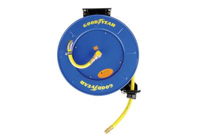 China Goodyear Hose Reel Auto Lock and Slow Retractable 1/2inch x 20m SBR Rubber Hose for sale