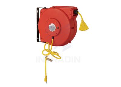 China Heavy Duty Industrial electrical Cable Reel With 60 Inch Lead - In Cord , Electric Cord Reel for sale