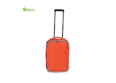 China Economic 600D Polyester Trolley Case Soft Sided Luggage with Skate Wheels for sale
