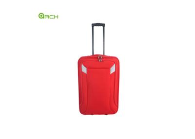 China Economic 600D Polyester Trolley Case Soft Sided Luggage with One Front Pocket for sale
