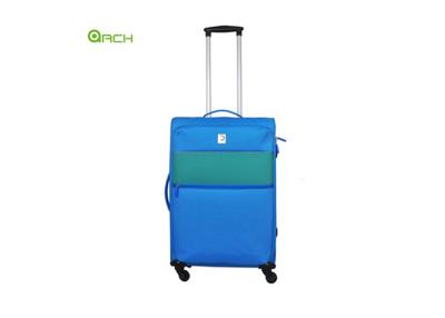 China 600D Polyester Soft Sided Luggage with One Front Pocket and Spinner Wheels for sale