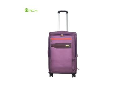 China 1680D Polyester Soft Sided Luggage with Two Front Pockets and Flight Wheels for sale