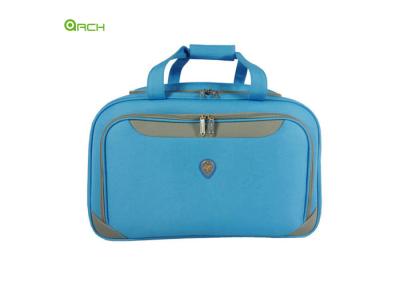 China Travel 600D Polyester Classic Blue Expandable Duffel Bag for sale