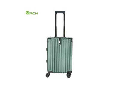 China Aluminium Frame ABS Travel Trolley Luggage Bag With Spinner Wheels for sale