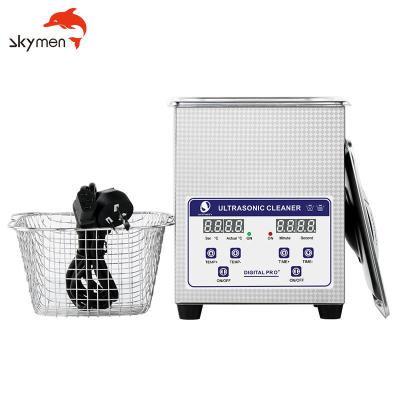 China Skymen 2l 40khz 80w benchtop ultrasonic cleaner with digital timer & heater for sale