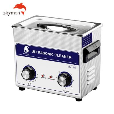 China Commercial Skymen Ultrasonic Bath Cleaner SUS304 Mechanical 3.2L For Jewelry for sale