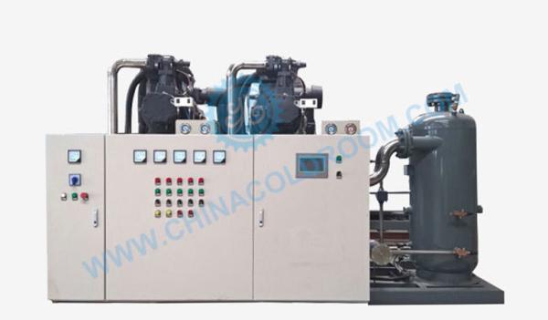 Quality -20℃ To -15℃ Water Cooled Screw Compressor Unit Less Vibrating Semi Hermetic for sale