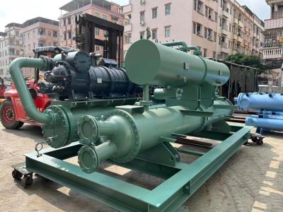China 700kw Shell Tube Heat Exchanger Evaporator-Condensator Ss304 Ss316 in het Zoute Systeem van de Waterkoeling Te koop